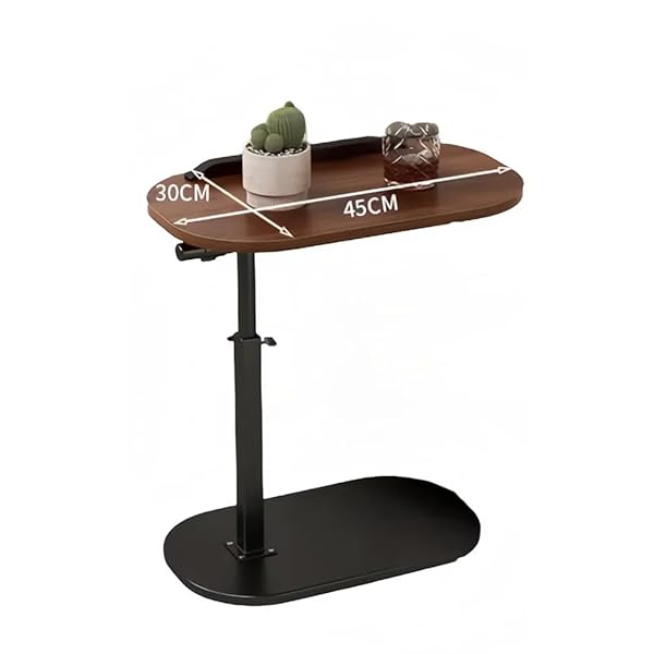 サイドテーブル 昇降式テーブル 360°回転 高さ調節可能 45〜80cm コの字型 パソコンデスク PC用 勉強机..