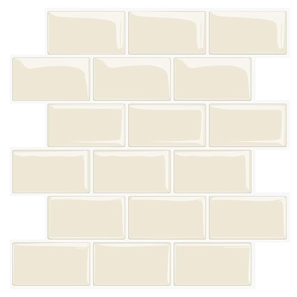 タイルシール キッチン 耐熱 防水 洗面所 トイレ DIY 家具やアイテムの装飾 タイルシート 壁紙シール 3..