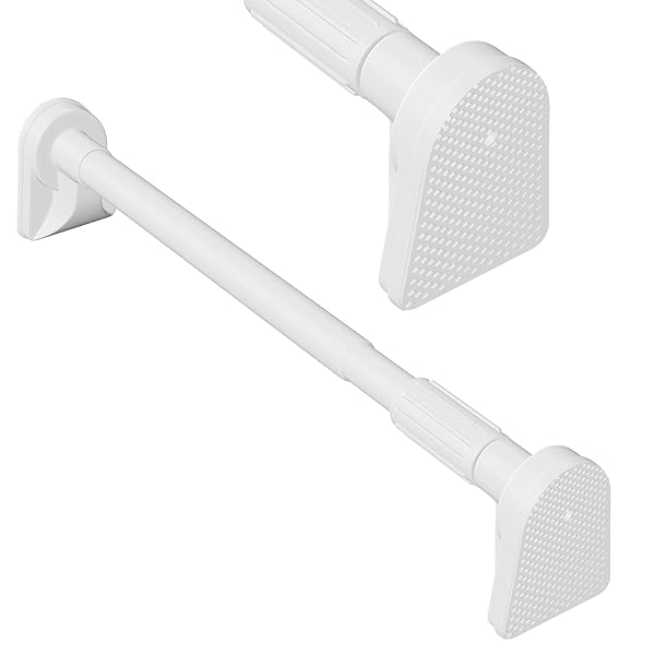 強力 つっぱり棒 160cm 伸縮棒 強負荷 ドリル不要 突っ張り棒 100CM以上 ホワイト 耐荷重20~45kg 落下..