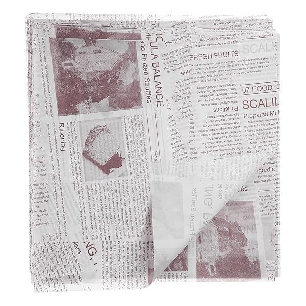 ワックスペーパーシート18*18cm100枚 入り、天ぷら敷紙 紙食品耐油紙 揚げ物 敷き紙、バスケットライナー、おしゃれ 花束ラッピング、グリースプルーフデリ...