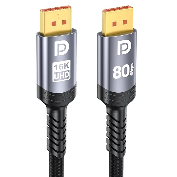 80Gbps DisplayPortケーブル 2.1 1.5M VES...(2)