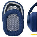 イヤーパッド QuickFit 互換性 パッド ロジクール Logicool G433 G233 G PRO ヘッドホンに対応 イヤパッド/イヤークッション/イヤーカップ (メッシュファブリック/青)