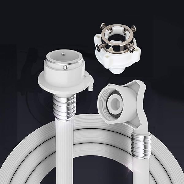 自動洗濯機給水ホース 洗濯機給水ホース 抜け防止 水漏れ防止 通用 給水ホース ホースクランプ付き(1.5m)