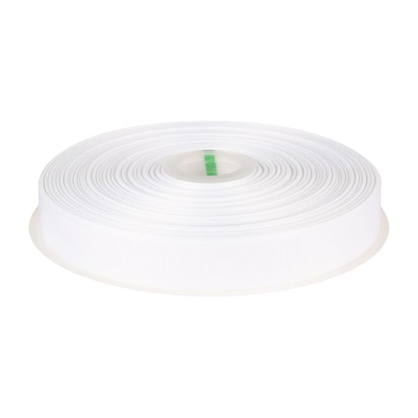 グログランリボン 横長25mm 縦長91M 花束 ギフト ラッピング #ホワイト