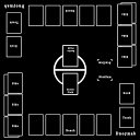 フルサイズ プレイマット カードゲーム ラバー プレイマット 2人用 滑り止め 収納バッグ き 60×60cm (2mm 黒)