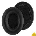 QuickFit イヤーパッド 互換性 パッド モンスター Monster Beats Studio 1.0 (1st Gen) ヘッドホンに対応 イヤパッド/イヤークッション/イヤーカッププロテインレザー (ブラック)