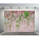 背景布 背景紙 写真背景布 写真 撮影用 布 撮影背景 結婚式 花の背景 白 緑 ロマンチックな背景 結婚用 礼儀作法の装飾 背景シート 小道具 スクリーン 背景ポスター ポリエステル 洗濯可 1.5m x 1m