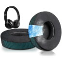 冷却ジェル パッド イヤーパッド Beats Solo 2 & Solo 3 Wireless (B0534/A1796) 用 交換パッド ヘッドパッド ノイズアイソレーション 高密度フォーム 厚手パッド 冷感 ‐ ダークグリーン