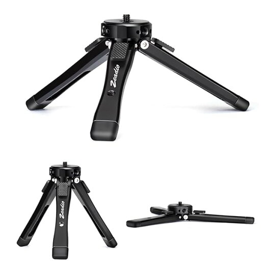 金属カメラミニ三脚、高さ調整可能なデスクトップVlog三脚スタンド、Smooth 4、Osmo Mobile、Ronin-S、Vimble 2、雲台ハンドルスタビライザー、すべてのカメラに適用 金属カメラミニ三脚、高さ調整可能なデスクトップVlog三脚スタンド、Smooth 4、Osmo Mobile、Ronin-S、Vimble 2、雲台ハンドルスタビライザー、すべてのカメラに適用