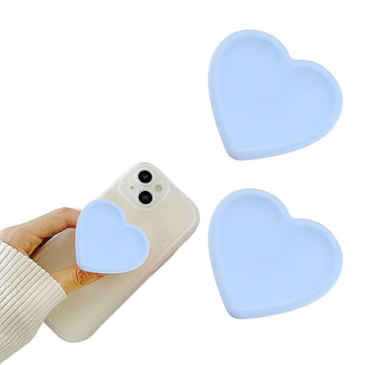 2個携帯電話用エアバッグブラケット ハート型スマホグリップ&スタンド デスクトップ 携帯電話ブラケットリング 落下防止ブラケット (青) 2個携帯電話用エアバッグブラケット ハート型スマホグリップ&スタンド デスクトップ 携帯電話ブラケットリング 落下防止ブラケット (青)