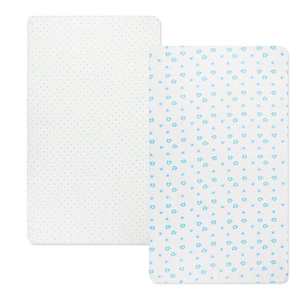 沐浴ガーゼ 赤ちゃん ガーゼ ハンカチ ベビー 沐浴布 - ガーゼハンカチ 2枚セット 綿100% 無地 大判 (ブルー)