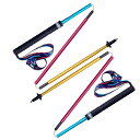 トレッキングポール 折りたたみ 軽量 トレランポール 登山ストック 110cm 120cm 130cm トレイルランニング 登山用 ウォーキングポール キャップ...