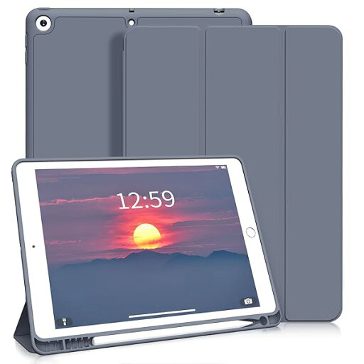 SQBEBS iPad 9.7 インチ 第6世代 / 第5世代 ケース (2018/2017) ペンシルホルダー付き オートスリープ/スリープ解除 スリム 耐衝撃 三つ折り スタンドケース ソフトTPU バックカバー A1822 A1823 A189 SQBEBS iPad 9.7 インチ 第6世代 / 第5世代 ケース (2018/2017) ペンシルホルダー付き オートスリープ/スリープ解除 スリム 耐衝撃 三つ折り スタンドケース ソフトTPU バックカバー A1822 A1823 A189