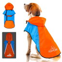 大型犬 レインコート 犬 レインコート100%の防水生地 犬 カッパ 帽子付 犬カッパ 犬レインコート 梅雨対策 犬の レインコート 犬用レインコート 防雪 防...