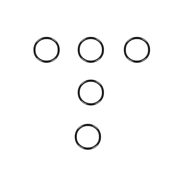 5個入り Oリング ニトリルゴム 7mm x 9mm x 1mm ブラック オーリング 7mmの内径 9mmの外径 1mm幅 円形 ..