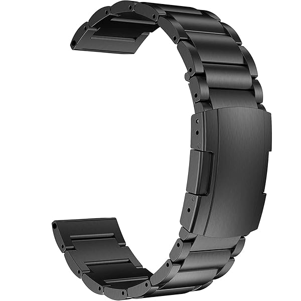 チタンバンド、22mm軽量ワンピースメタルリンクブレスレット、Samsung Galaxy Watch 3 45mm/46mm,HuaWei Watch 4/3 & Ultimate/GT 4/3 46mm Pro,Amazfit GTR 3/2に対