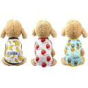犬服 犬の服 春夏秋 3個入 可愛い タンクトップ メッシュ キャラクター 薄 小中型犬服Tシャツ 袖なし 猫服 ドッグウェア ペットウェア 洋服 通気性 お散...