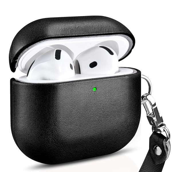 AirPods 4 用 ケース 本革(2024年9月発売専用)落下防止 耐衝撃 保護ケース AirPods 4 レザーケース カバー 分離式 全面保護 エアーポ...