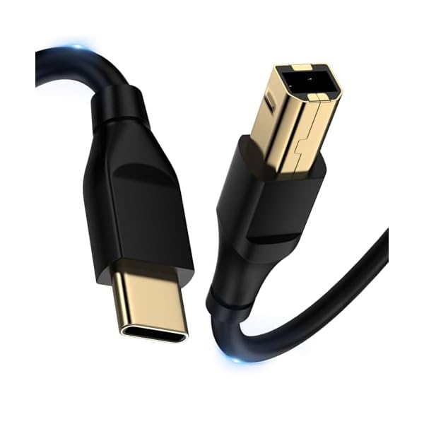 USB C to USB B プリンターケーブル USB