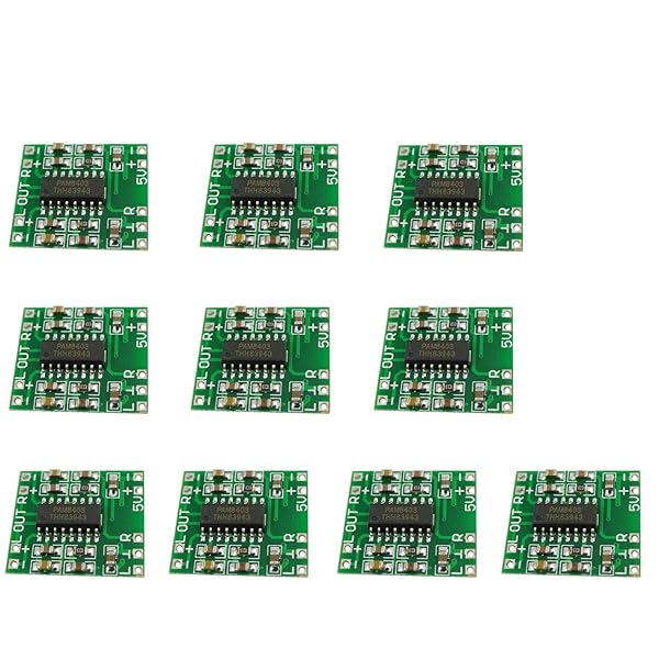 KKHMF 10 個 PAM8403 超小型ステレオデジタルアンプボードモジュール(3W + 3W)