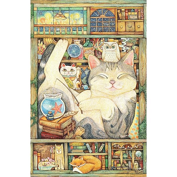ピントー 600ピース プラ製ジグソーパズル【棉花獅＿お休み時間】(31X45cm)大人向け難しい 破片なし カチっとハマる[H2965](3)