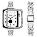 Apple Watch ブレスレット 42mm レディース グリッター Apple Watch 3 ブレスレット 42mm 保護ケース付き スリムメタルブレスレ...
