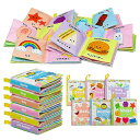 赤ちゃん布絵本 ベビー布おもちゃ 日本語 イングリッシュ 二ヶ国語 6冊セット カシャカシャ音出る 鳴る笛 柔らかい 洗える お風呂に入れる 早期知育玩具 育児サポート 出産祝い プレゼント ベビー 赤ちゃん 幼児向け