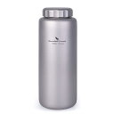 1050ml 純チタンボトル 広口 大容量 直飲み アウトドア登山 スポーツウォーターボトル 漏れ防止 軽量・錆びない ストラップポーチ付き