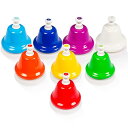 8音ミュージックベル 打楽器 マレット ハンドベル ミュージックベル ハンドベル 音楽啓発、タレントショー プッシュ式 专业版