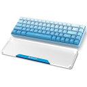 キーボード用リストレストCNCアルミニウム合金アクリル60% 68 キー透明素材 滑らかな表面 滑り止めつや消しデザイン 人間工学に適合 疲労低減 手首の病気を...