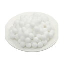 ポンポンボール 直径約20mm 小玉 毛球 単色 白 100個入り フェルトボール 玉 DIY 人形 ぬいぐるみボール 手芸材料 パーツ アクセサリー 髪飾り ボンテン ボン天 飾り デコ用 素材 プロジェクト用 ホワイト(3)
