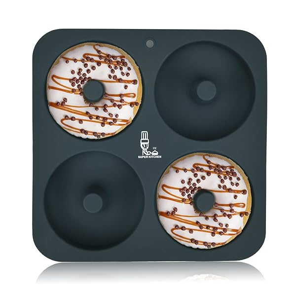 ドーナツ型 シリコン型 ケーキ型 製菓道具 プレートノンスティック 4個取り 耐熱 焼きドーナツ型 キ