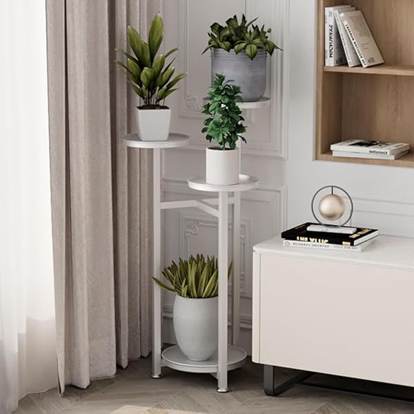 フラワースタンド 室内 玄関 アイアン スリム 省スペース シンプル プランタースタンド 花台 植木鉢台 ..