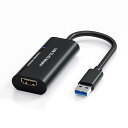 ViewX シリーズ USB 3.0 - HDMIディスプレイ変換アダプター、1080p60Hz対応・音声出力対応、USB給電式外付けグラフィックカード、オフィス作業・データ分析向け、Windows 11 & macOS 15対応