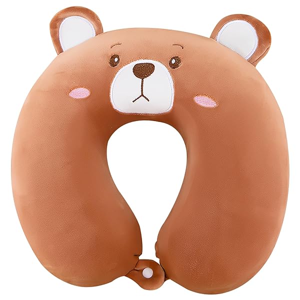 ネックピロー 首枕 クッション 首まくら h型ネックピロー 車 u字クッション u字枕 仮眠枕 ミニネックピロー 外して洗えるカバー付き 首元ボタン付き ズレにくい 携帯枕 昼寝用 子供用 男女兼用 オフィス デスクワーク 車中用 ドライブ 旅行 ト