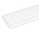 グルースティック 10本入 ホワイト ホットメルト 7mm*200mm グルーガン 強力粘着 高温ボンドガン ピタガン替え用 柔軟 無臭 速乾 DIY 修理用