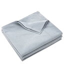 フラットシーツ ダブル 220x250cm 敷きシーツ ベッドシーツ オーガニックコットン アッパーシーツ 洗いざらしの綿100% 無地 ライトブルー(3)