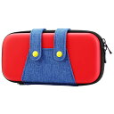 Switch Lite ケース ATiC スイッチライト ケース switchライト ケース 耐衝撃 収納バッグ EVA素材 耐衝撃 ゲームカード ケーブル イヤホンなど小物収納可能 マリオ 収納カバー マリオレッド(2)