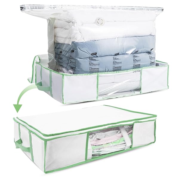 布団圧縮ボックス 収納ケース 衣類圧縮袋 ふとん 大きいボックス 一体型 羽毛布団 省スペース 繰り返す..