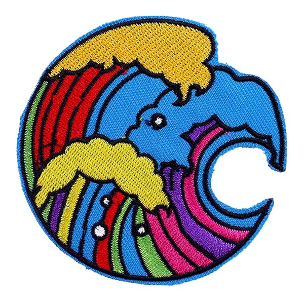 ワッペン アイロン&縫い付け両用 | おしゃれで大人向けデザイン | ジャケット・パーカー・ジーンズ用刺..