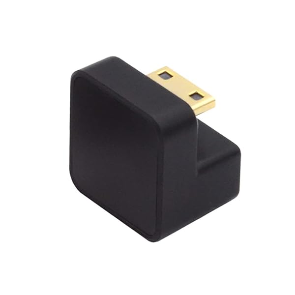 360度下向き反対U字型バックアングルミニHDMI 1.4オス-HDMIメス延長アダプターコンバーター