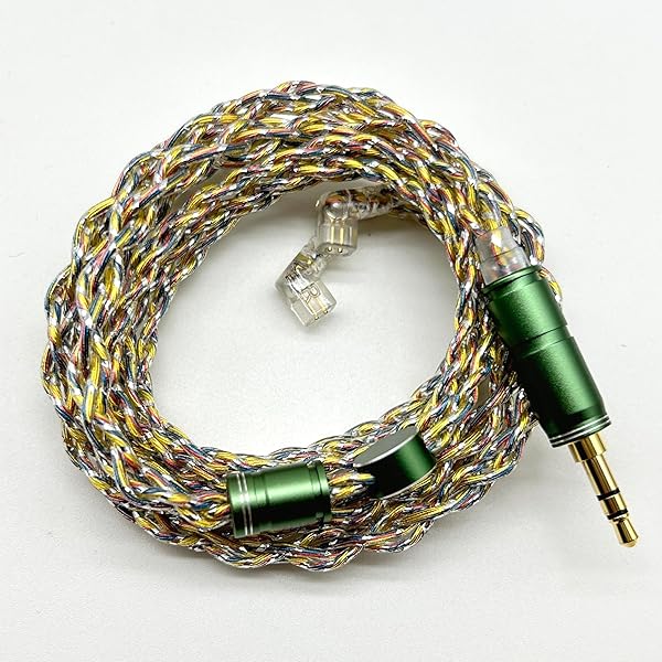 【-Fairy】QDC3.5mmリケーブル金メッキと銀メッキと銅混合&銀箔線材交換3.5mmステレオケーブル イヤホンアップグレードケーブルQDC (QDC3.5mm)