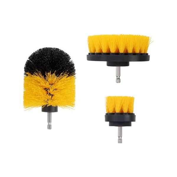 電動掃除用ブラシ 3枚セット 電動ドリルブラシ ドリル アタッチメントキット 六角軸電動ドリルに適応 ..
