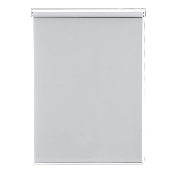 ロールスクリーン ロールカーテン 幅160cm 丈220cm グレー 1級遮光 断熱 遮熱 防寒 防音 UVカット 表裏..