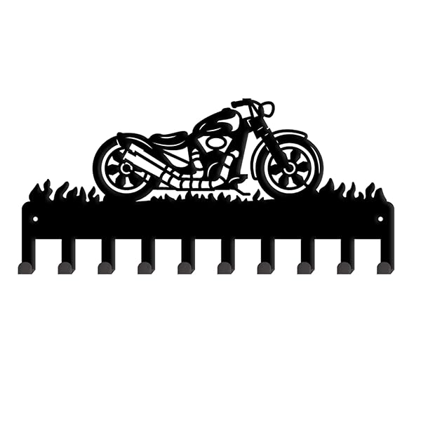 オートバイキーフック 鉄製フック 壁掛けフック オートバイキーホルダー 壁取り付け式コートラック ウォールハンガー マルチフック ネジ付き鍵フック 壁面収納 おしゃれ 高耐荷重 ウォールラック コート 傘 帽子 タオル 洋服掛け 扉 寝室 浴室 玄関