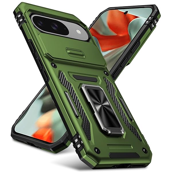 Google Pixel 9 Pro 用ケース/Google Pixel 9 用ケース リング付き 衝撃吸収 耐衝撃 スタンド機能 米軍MIL規格 グーグル ピクセル9pro/9 用ケース 全面保護 360°回転 滑り落ちにくい 人気 おしゃれ 携帯