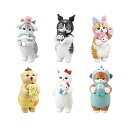 6pcs カプセルトイ 猫の置物 カプセルトイ フルコンプ ガチャガチャおもちゃ キャラクター 猫 おもちゃセット 飾り かわいい 置物 プレゼント(D型6点セット)(3)