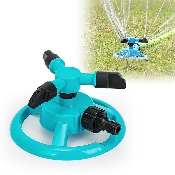 スプリンクラー 散水 回転式スプリンクラー 芝生スプリンクラー ノズル 角度調整 ウォータースプリンク..