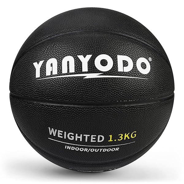 重い バスケットボール 6号 ヘビー ウエイト PU革 スキルトレーニング 練習用 バスケ 屋外・屋内用 大人・高学生・大学生用 ギフト ブラック 1.3kg