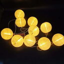 提灯ライト ウォームホワイト 紙ちょうちん 6M 40球 ledストリングライト 丸紙ランタン 電池式 無地 夏祭り お盆 祭り イベント パーティー 七夕 飾り キャンプ 庭 ベランダ デコレーション 装飾 店舗用のれん・提灯